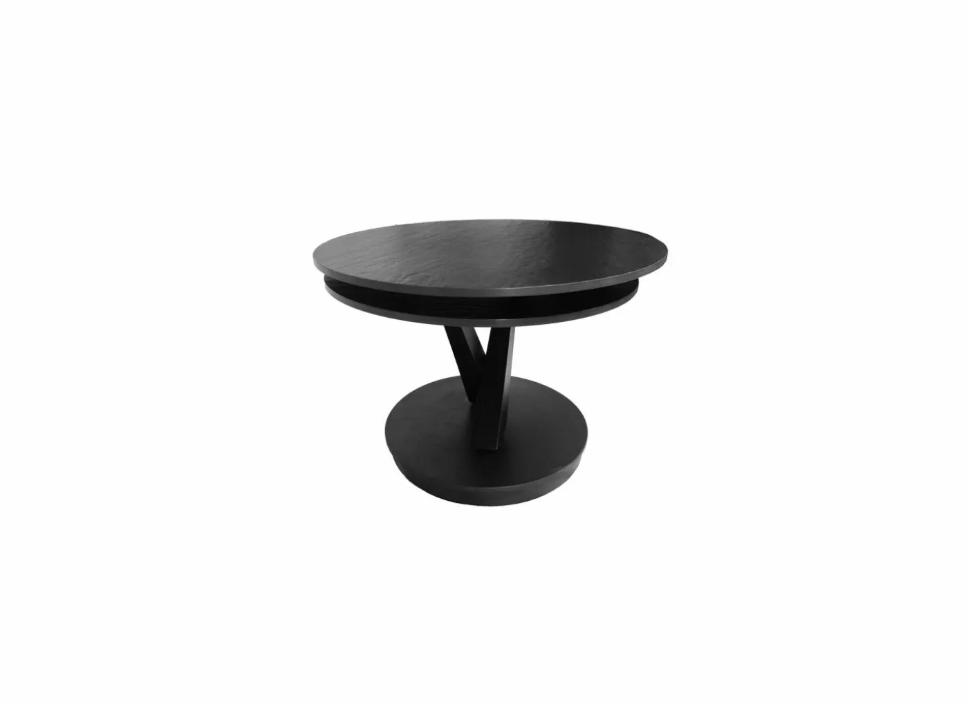 Salontafel Volcano 140/95x60x40/36cm - gesinterd steen - zwart