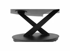 Salontafel Volcano 140/95x60x40/36cm - gesinterd steen - zwart