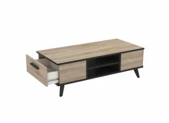 Salontafel Wayne 106,6x35,2x50,1cm - decor - eik & zwart