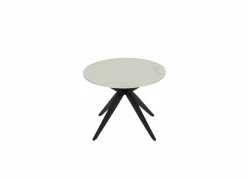 Salontafel 130x65cm - keramiek & metaal - wit
