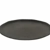 Schaal Frangipani Ø40cm - aluminium - zwart