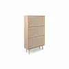 Schoenenkast Bali 70x24x125cm - melamine - sonoma eik