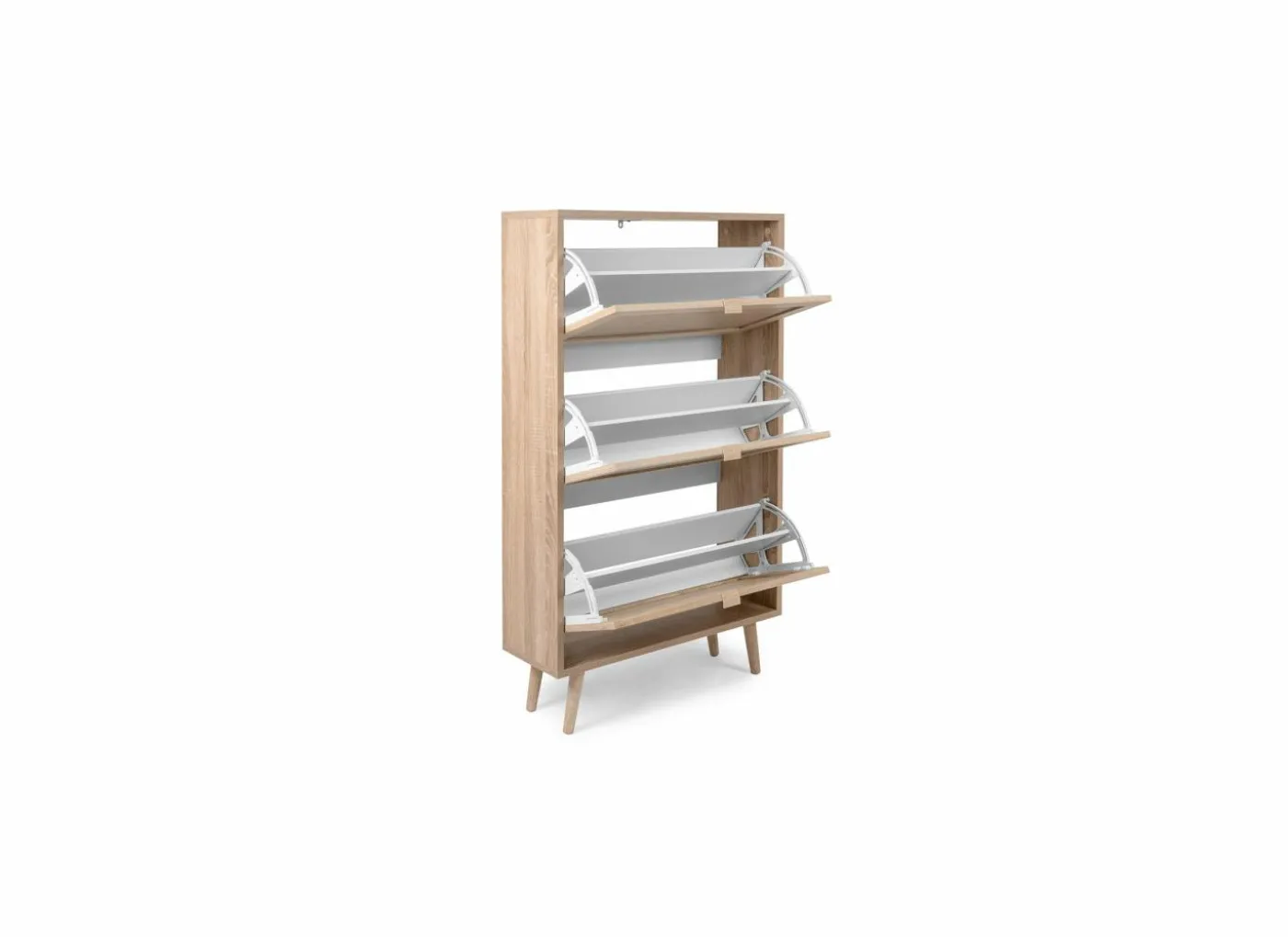 Schoenenkast Bali 70x24x125cm - melamine - sonoma eik
