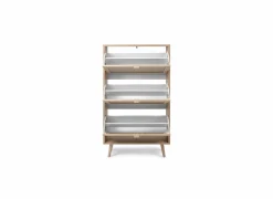 Schoenenkast Bali 70x24x125cm - melamine - sonoma eik