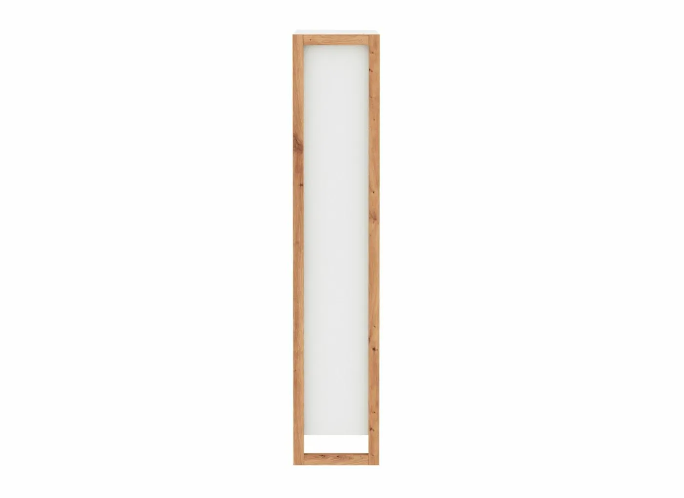 Schoenenkast Denver 70x25x125cm - decor - wit & artisanale eik