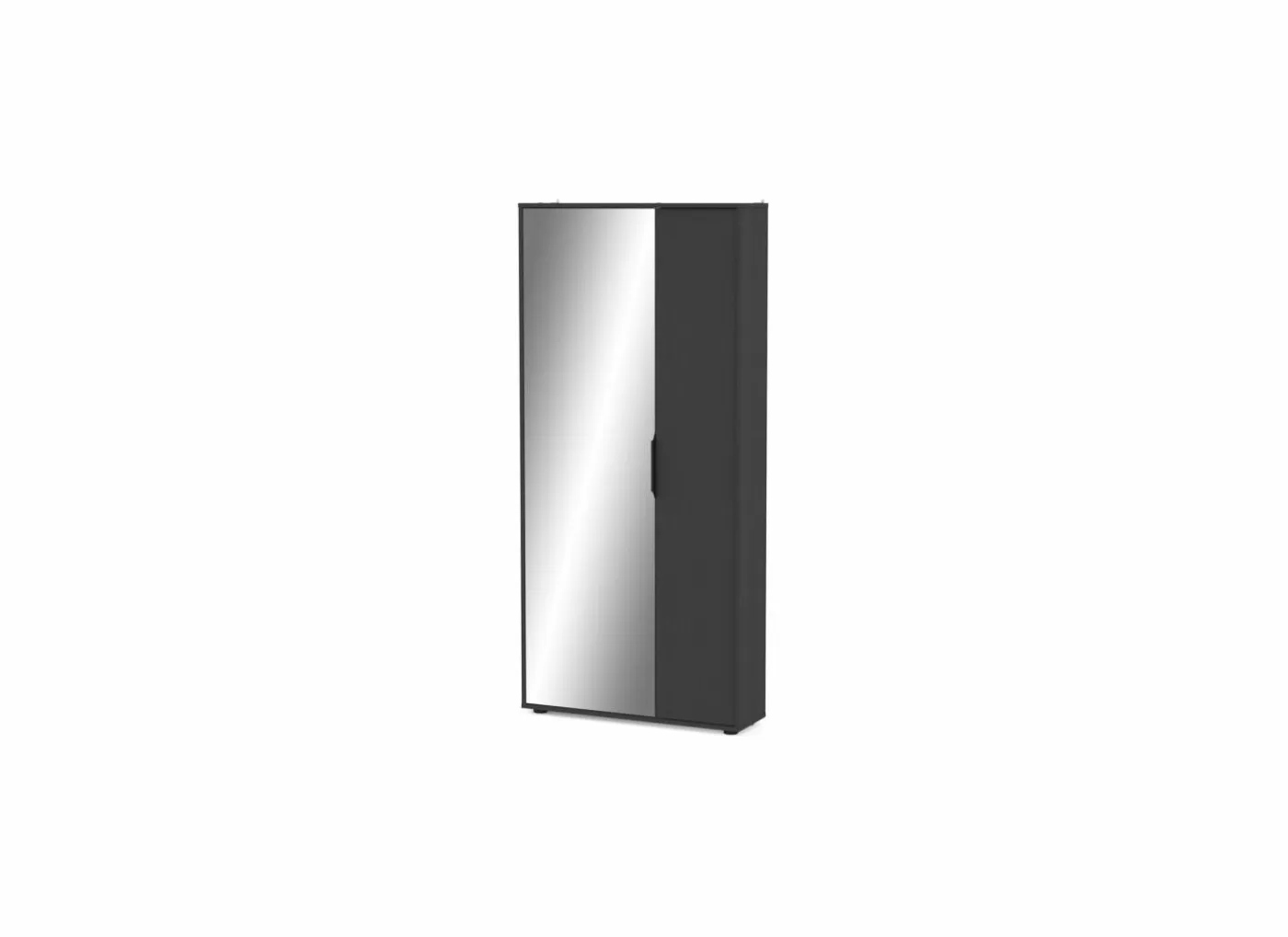 Schoenenkast Ebony 83x24x178cm - decor - zwart