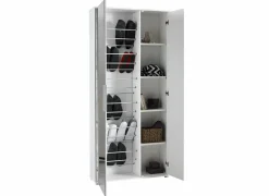 Schoenenkast Ebony 83x24xH178cm - decor - wit