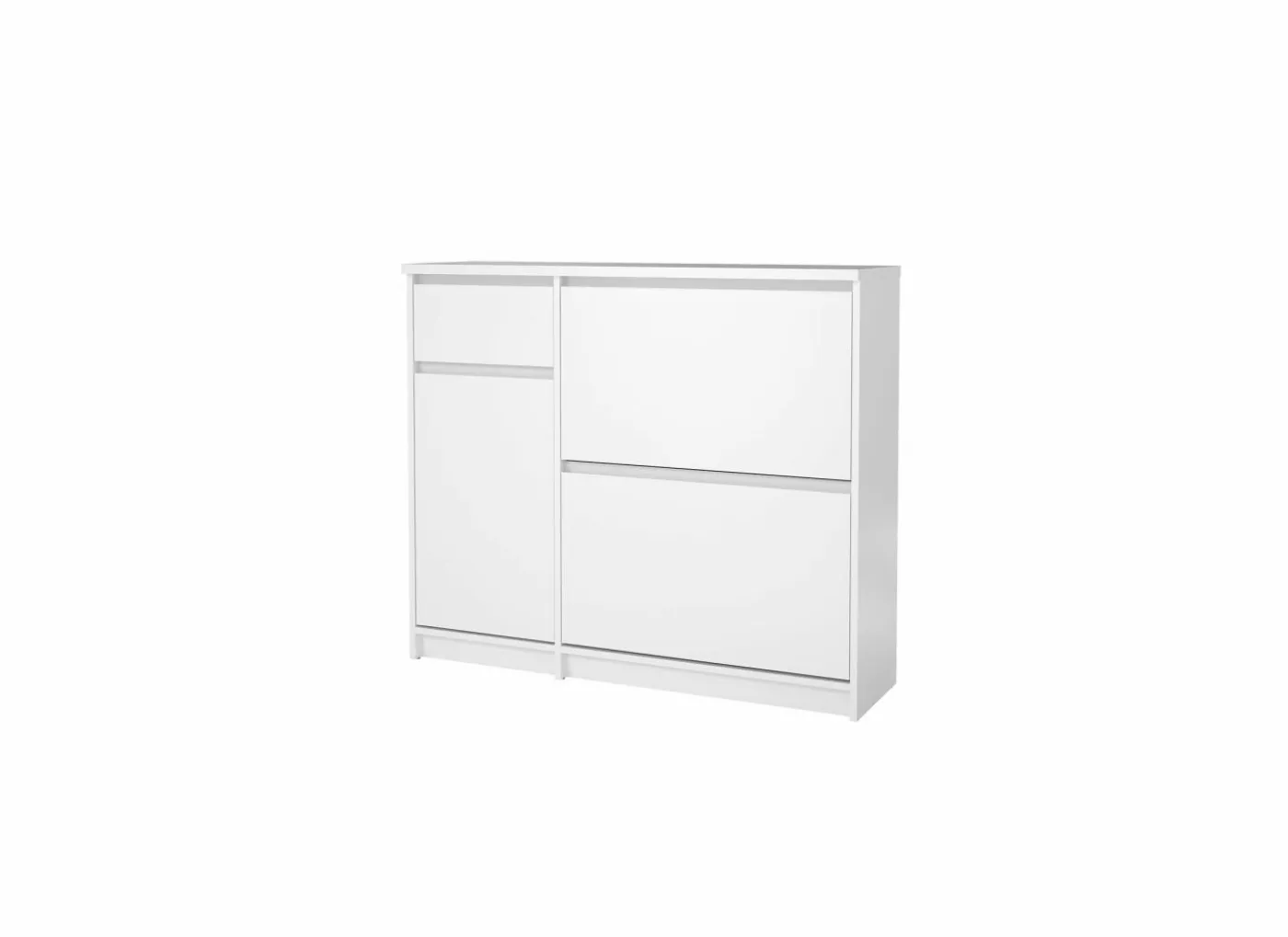 Schoenenkast Naia 109x32x93cm - decor - wit hoogglans