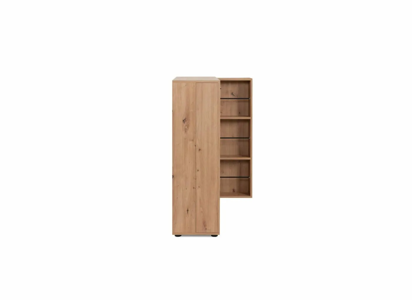 Schoenenkast Satos 100x34x110cm - melamine - artisanale eik