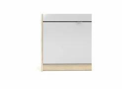 Schoenenkast Shoes 99x24x162cm - decor - eik & wit hoogglans