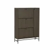 Schoenenkast Stripes 98,7x35x140,4cm - decor - smoked eik