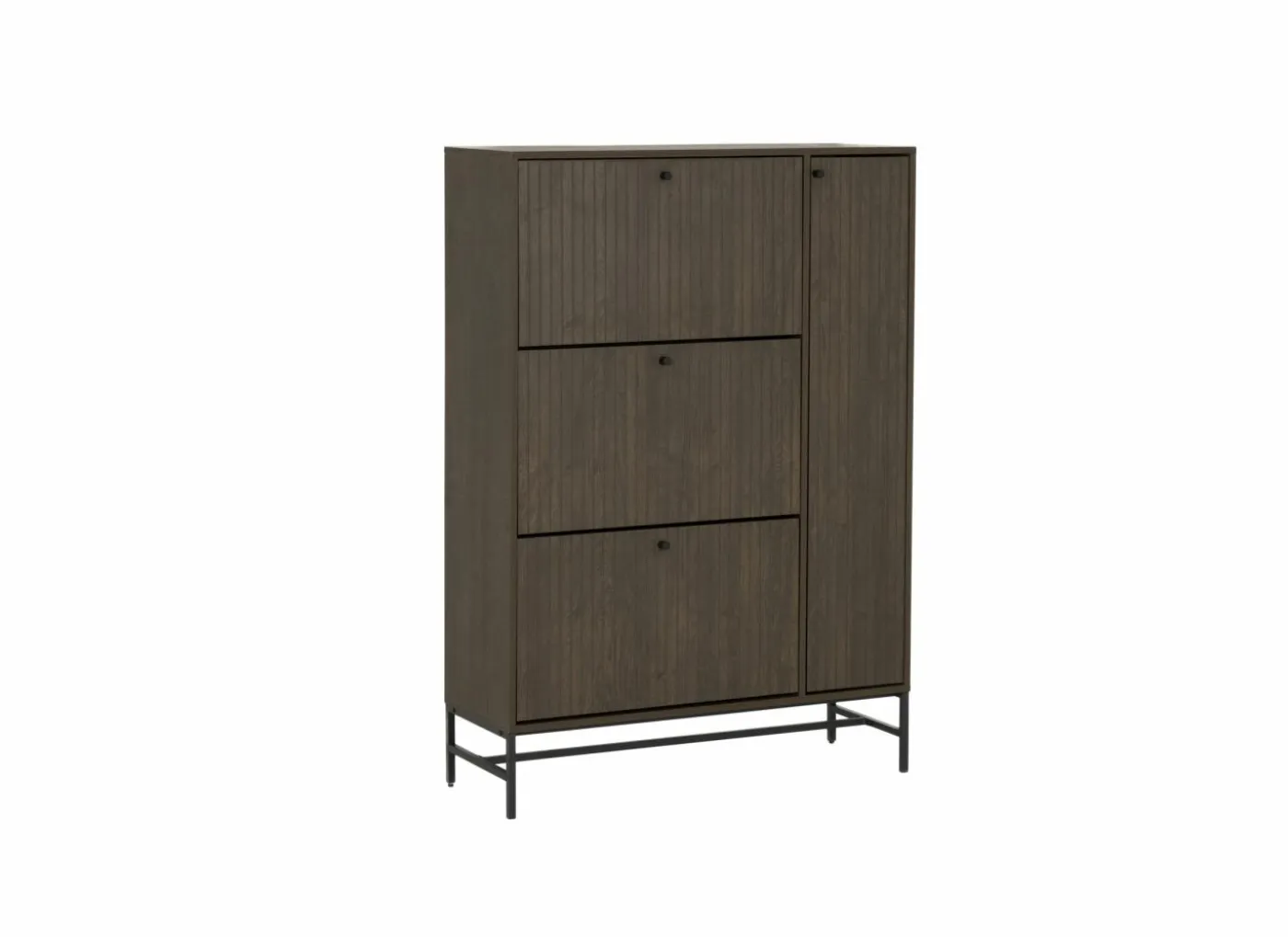 Schoenenkast Stripes 98,7x35x140,4cm - decor - smoked eik