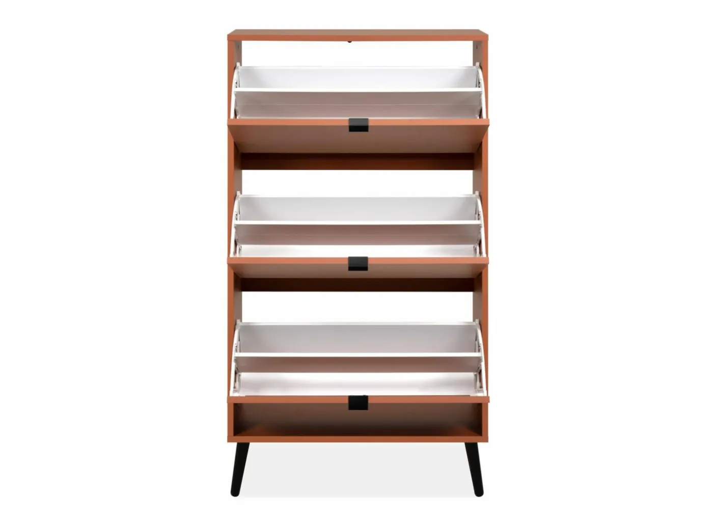Schoenenkast Vigo 70x24x125cm - melamine - terra
