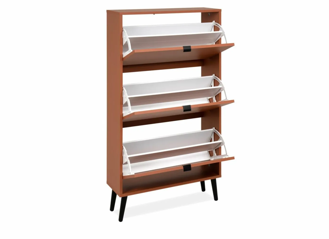 Schoenenkast Vigo 70x24x125cm - melamine - terra