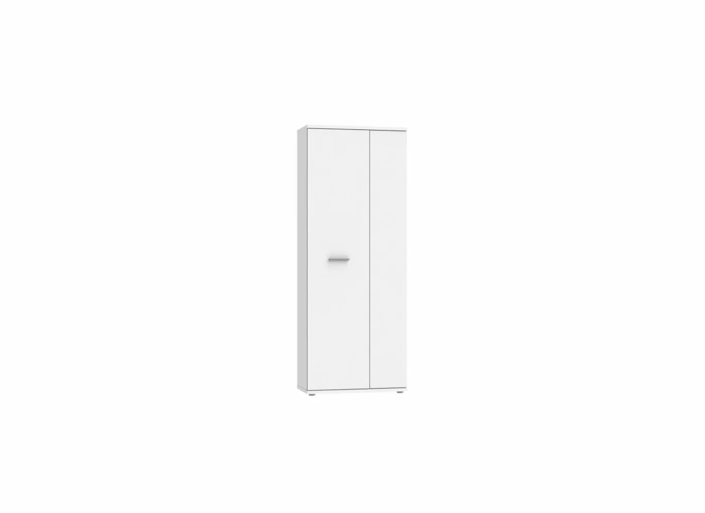 Schoenenkast 69x35x179 - decor - wit