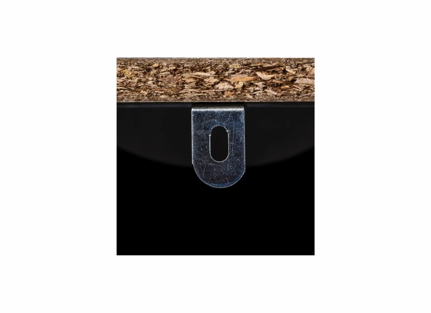 Schoenenkast Zwart 60x23,3x119,5cm - decor - zwart & naturel