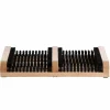 Schoenenveger 36,1x26,6x5,4cm - hout - beige & zwart