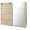 Schuifdeurkast 245cm - decor - Franse eik