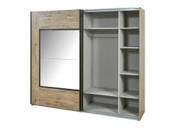 Schuifdeurkast 245cm - decor - scarlet eik