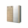 Schuifdeurkast 188cm - decor - Franse eik