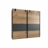 Schuifdeurkast Dublin 180cm - decor - grafiet