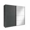 Schuifdeurkast Easyplus 225cm - decor - grafiet