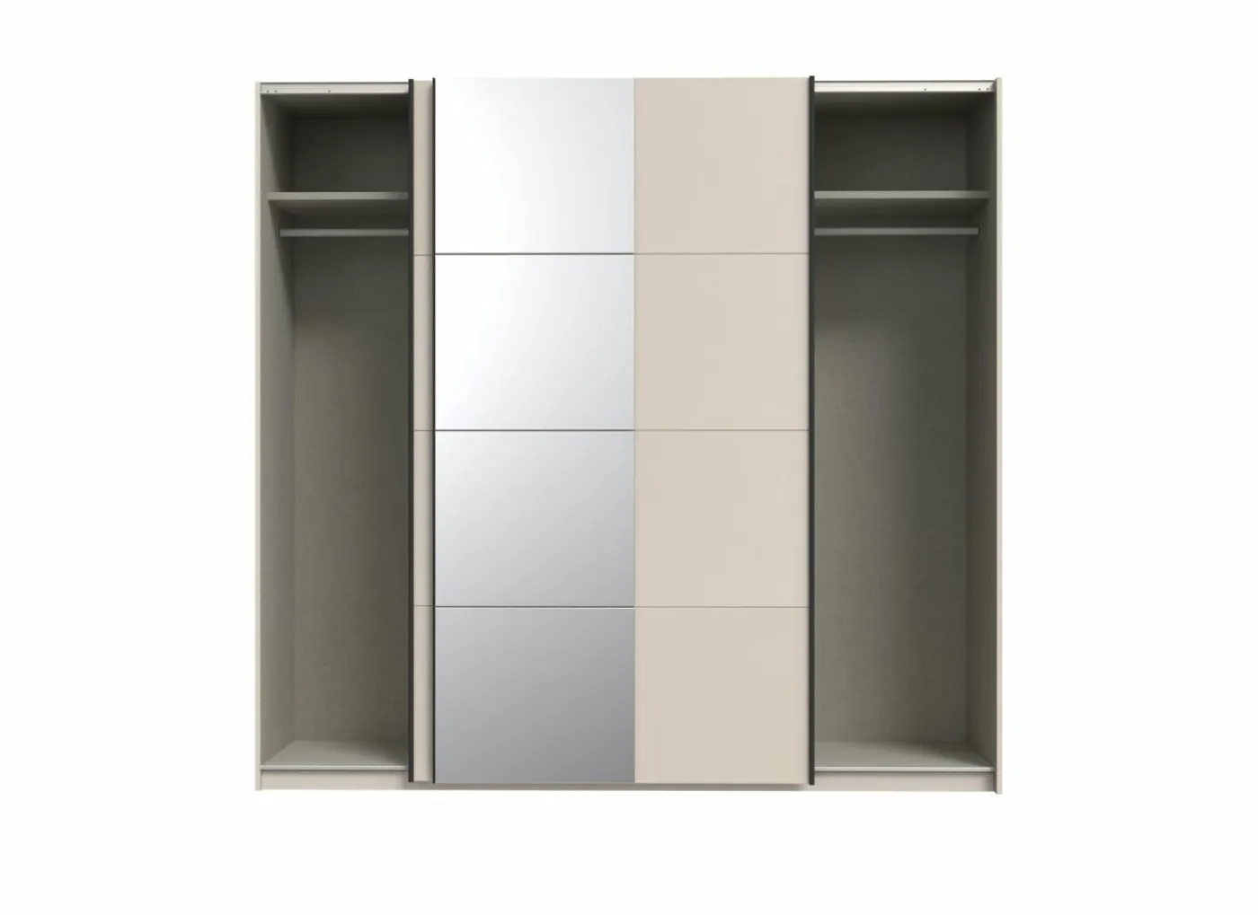 Schuifdeurkast Ingalill 220cm - decor - zand