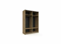 Schuifdeurkast Kato 150cm - melamine - etna eik