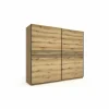 Schuifdeurkast Kato 250cm - melamine - etna eik