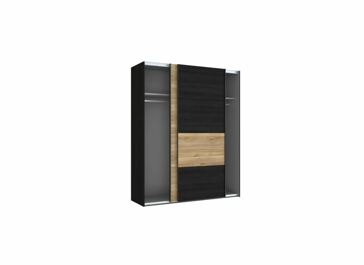 Schuifdeurkast Lya 170cm - decor - cabezone oak & mauvella oak