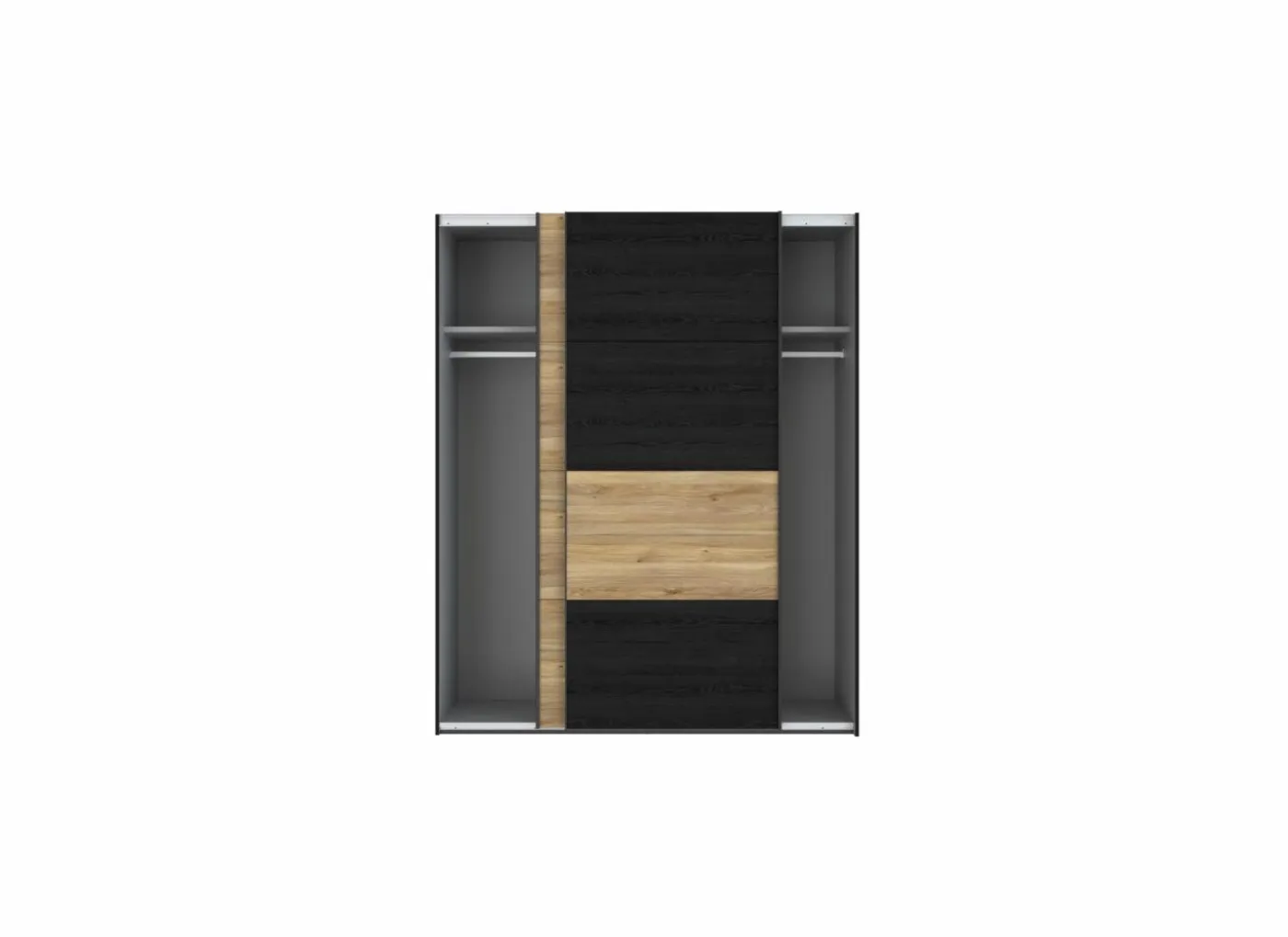 Schuifdeurkast Lya 170cm - decor - cabezone oak & mauvella oak