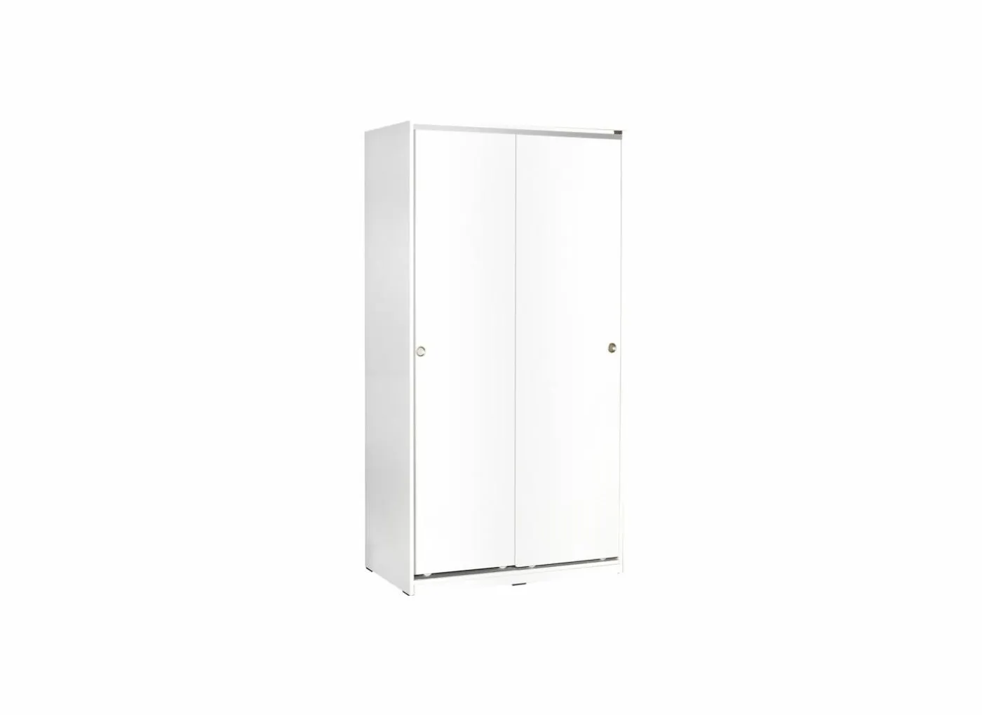 Schuifdeurkast Matamata 94cm - melamine - wit