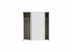 Schuifdeurkast Schach & Matt 170cm - decor - wit