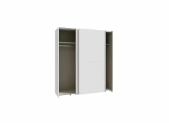 Schuifdeurkast Schach & Matt 170cm - decor - wit