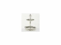 Serveertoren Fortuna Ø23cm - aluminium - zilver
