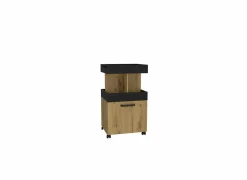 Serveerwagen 50cm - decor - artisanale eik