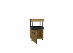 Serveerwagen 50cm - decor - artisanale eik