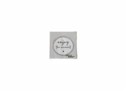 Serviette Enjoy 17x17cm lichtgrijs 20 stuks