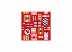 Serviette Gift Collage 33x33cm - papier - multicolor 20 stuks