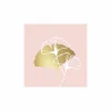 Serviette Golden Gingko 33x33cm roze 20 stuks