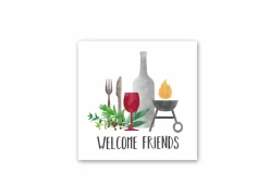 Serviette Grill & Friends 33x33cm multicolor 20 stuks