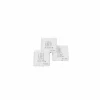 Serviette Homey 17x17cm zwart wit 20 stuks