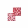 Serviette Milena 16,5x16,5cm - papier - roze/rood 20 stuks