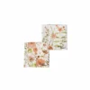 Serviette Nerine 16,5x16,5cm - papier - oranje/wit 20 stuks