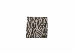 Serviette Thato 16,5x16,5cm - papier - beige/zwart 20 stuks