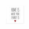 Serviette Your Family 33x33cm wit 20 stuks