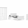 Slaapkamer Paris met bed 160cm - kleerkast 181cm - commode 97cm en 2 nachtkastjes