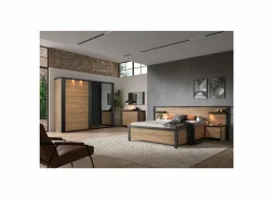 Slaapkamer Phaedra met bed 180x200cm - kleerkast 280cm - commode 120cm en 2 nachtkastjes