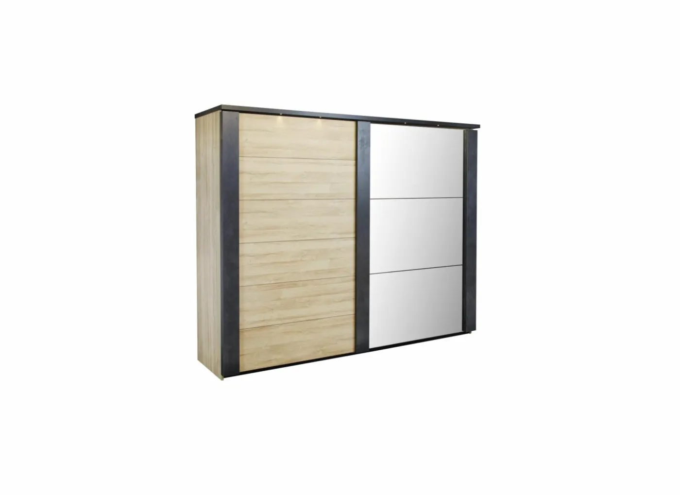 Slaapkamer Phaedra met bed 140x200cm - kleerkast 280cm - commode 120cm en 2 nachtkastjes