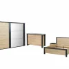 Slaapkamer Phaedra met bed 180x200cm - kleerkast 280cm - commode 120cm en 2 nachtkastjes